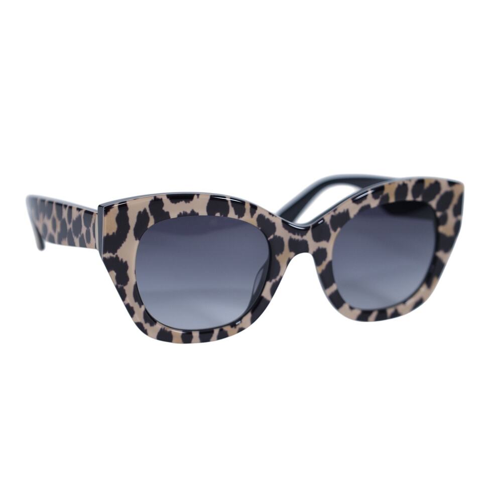 Kate Spade JALENA Cat Eye Sunglasses - Leopard/90 Dark Gradient Lenses - NWT - Picture 5 of 10